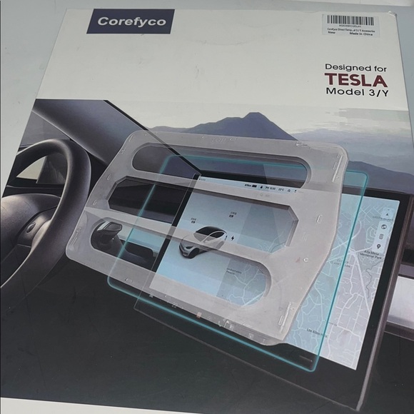 Corefyco Tempered Glass Screen Protector for Tesla Model 3/Y - Picture 3 of 11
